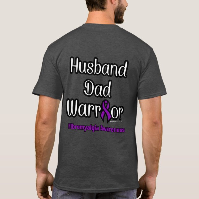 Guerreiro Pai Marido...Fibro T-Shirt (Verso)