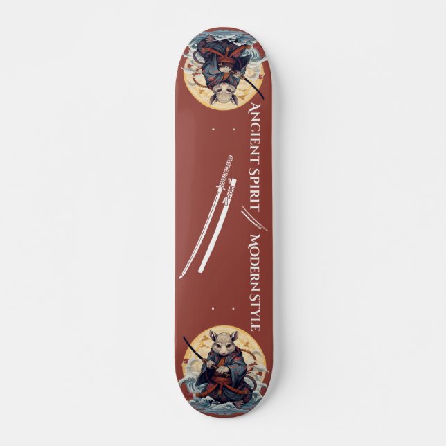 Guerreiro rato samurai Skateboard (Frente)