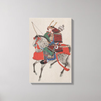 Guerreiro Samurai Japonês sobre Arte de Canvas Cav