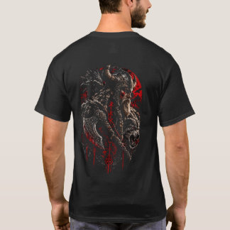 Guerreiro Viking Entre Corvos – Camiseta Mitologia