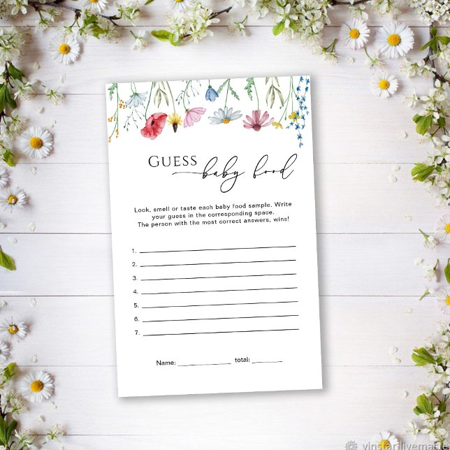 Guess comida de flores silvestres (Criador carregado)