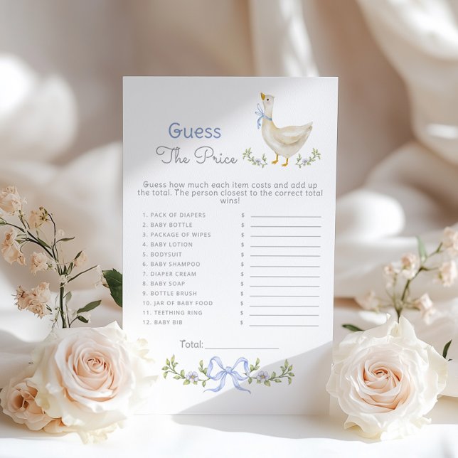 Guess the price Blue Goose baby shower game (Criador carregado)