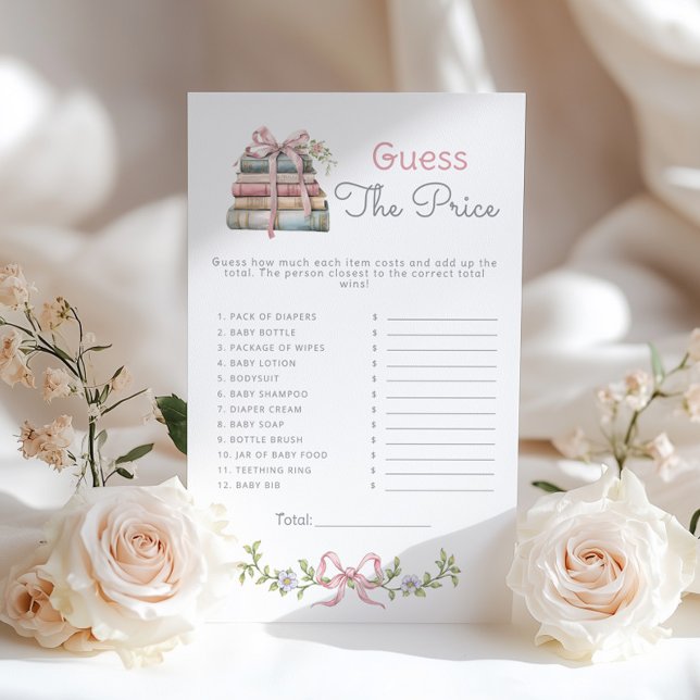 Guess the Price Storybook Baby Shower game (Criador carregado)
