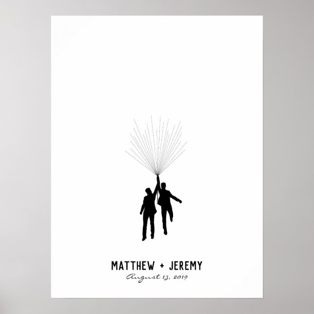 Guestbook de Impressão Digital de Casamento (Frente)