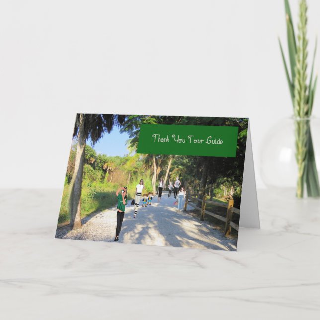 Guia de cartões de agradecimentos para Tour (Frente)