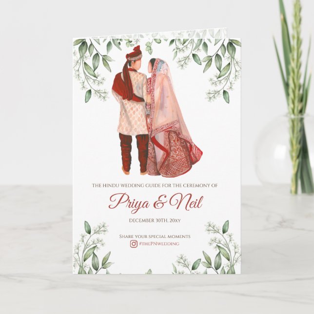 Guia de Casamento Indiano como programa de Casamen (Frente)