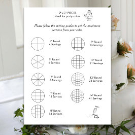 Guia De Corte De Bolo Simples De Casamento