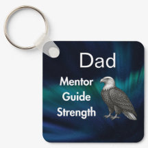 Guia de Mentor Pai Chaveiro Força & Coração Águia