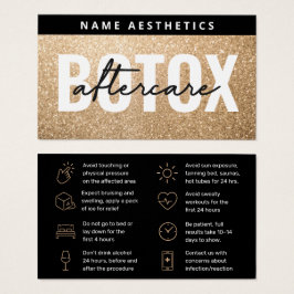 Guia de Pós-Tratamento de Botox Gold Glitter Luxe