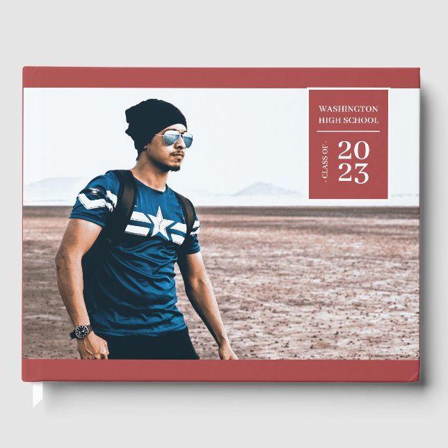 Guia Foto Simples Graduação Livro de Convidados Ve (Frente)