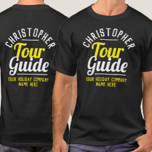 Guia Tour T-Shirt Impresso em Ambos os lados