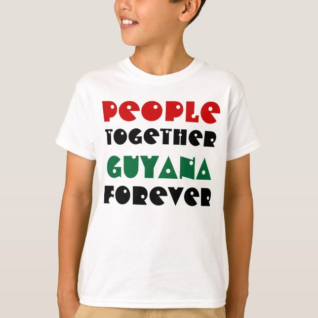 Guiana pessoas com camisetas para crianças (Frente)