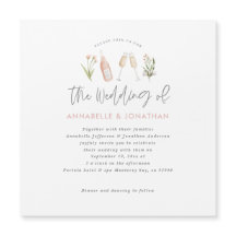 guião floral de flor silvestre champanhe moderno a