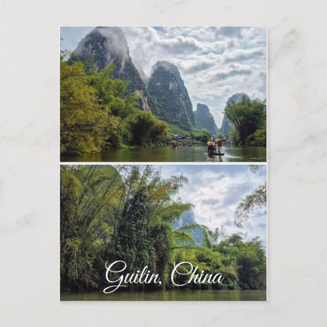 Guilin, China Colagem de Cartão Postal (Frente)