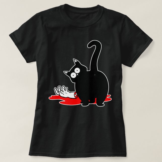 Guilty Cat T-Shirt (Frente do Design)