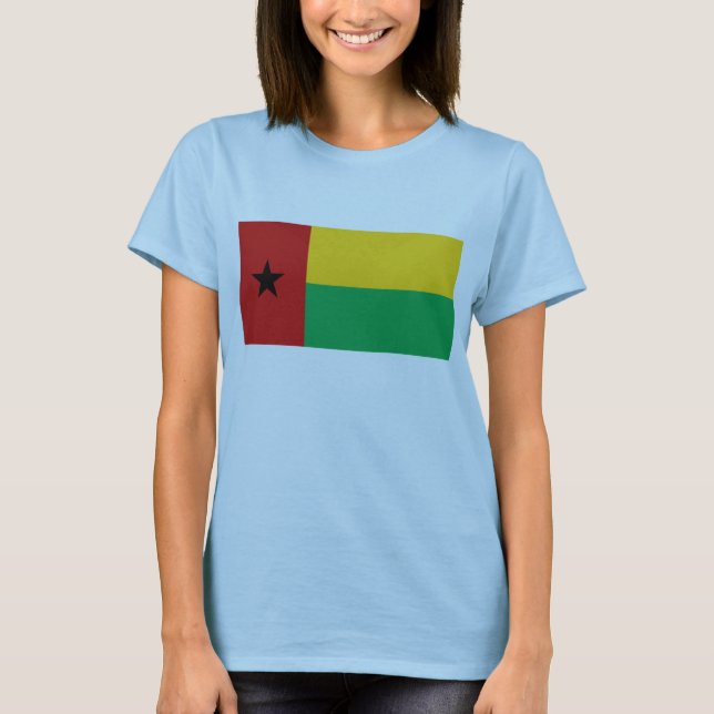 Guineense Bandeira x Mapa T-Shirt (Frente)
