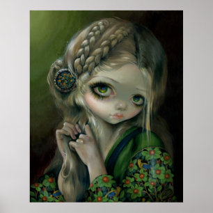 Guinevere Teve IMPRESSÃO Verde ART Jasmine Becket-