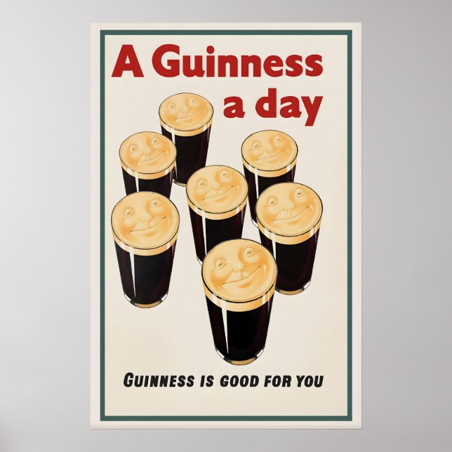 Guinness é Bom para Você Impressão de Cartaz  John (Frente)