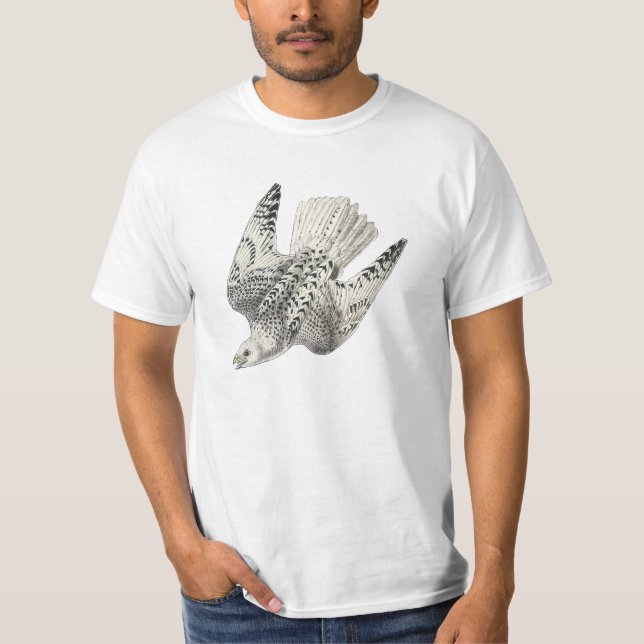Guirfalcão Falcão Diving Vintage Art T-Shirt (Frente)