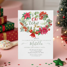 Guirlanda Divertida de Natal Convite de Aniversári