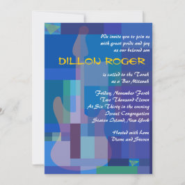 GUITAR BLUES Bar Musical Bat Mitzvah Convite