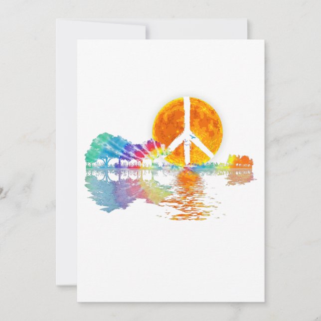 Guitar-lago Shadow Peace Love Guitar Hippie (Frente)