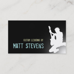 Guitar Lessons Music Instrutor Cartão de visita