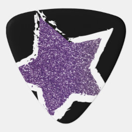Guitar Pick Festa como Rockstar - Picada de Violão Roxo