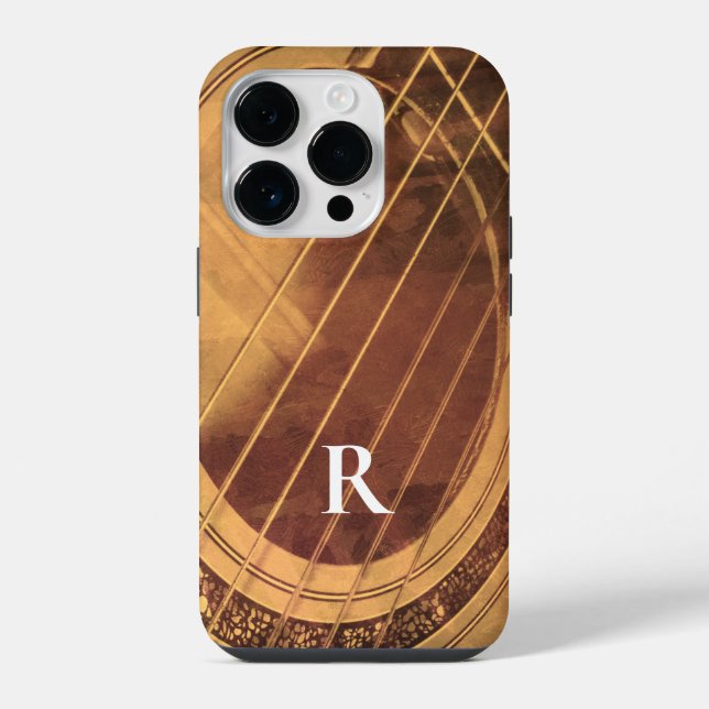 Guitarra acústica monogramada (Verso)