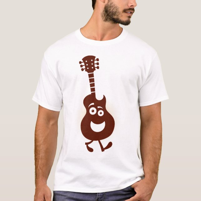 Guitarra de passeio - t-shirt de (Frente)
