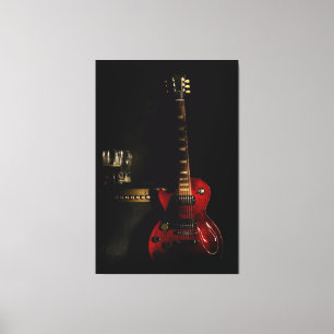 guitarra e amplificador de grande canvas
