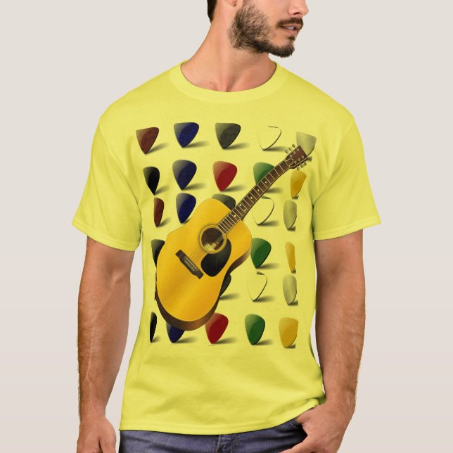 Guitarra e camiseta das picaretas (Frente)