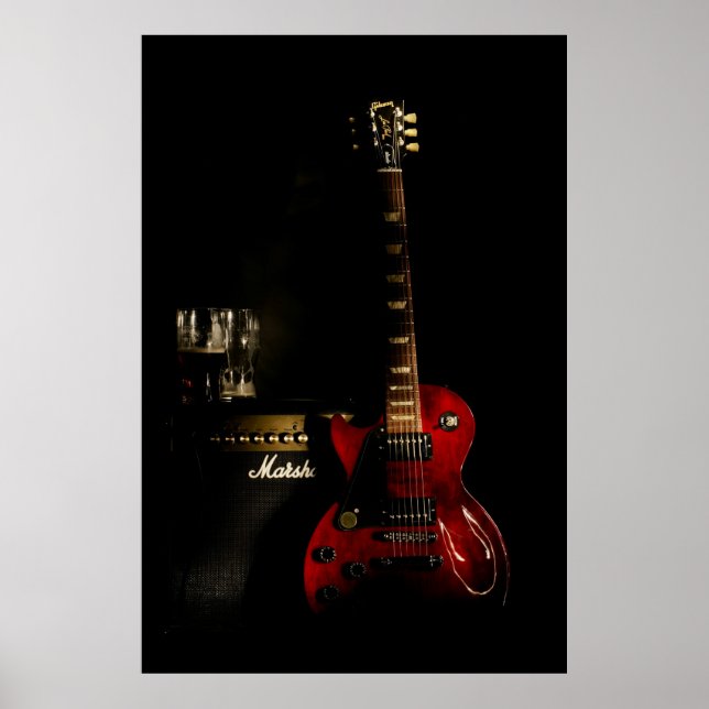 Guitarra e Poster Amp (Frente)