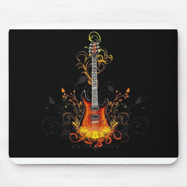 Guitarra elétrica Mousepad (Frente)