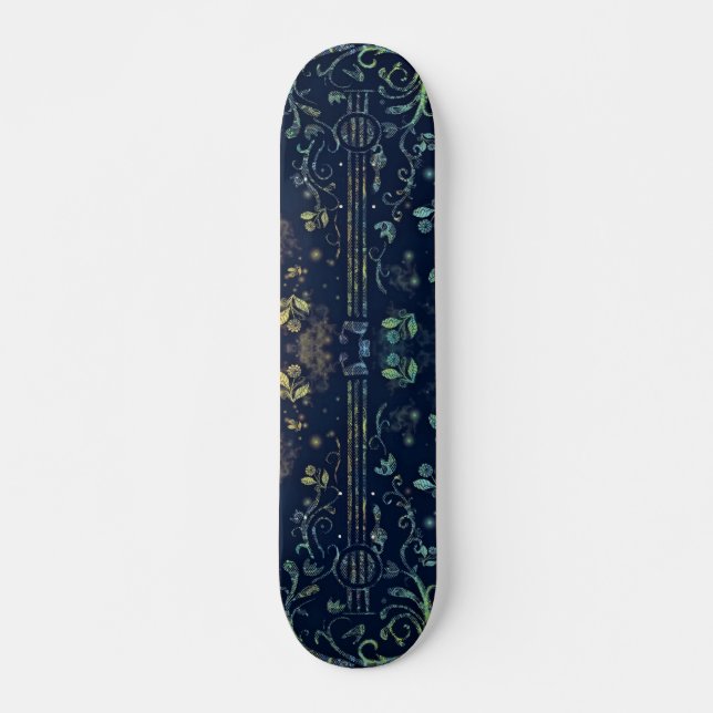 Guitarra Floral Skateboard (Frente)
