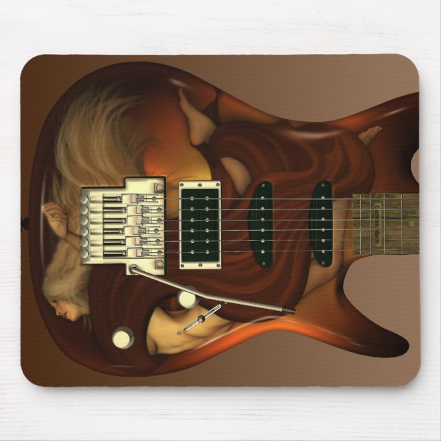 Guitarra ideal - benevolência Mousepad (Frente)
