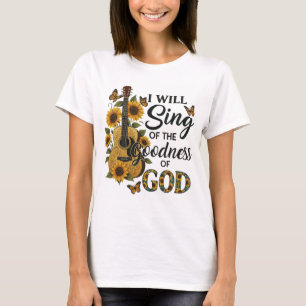 Guitarra Sunflower Christian T-Shirt
