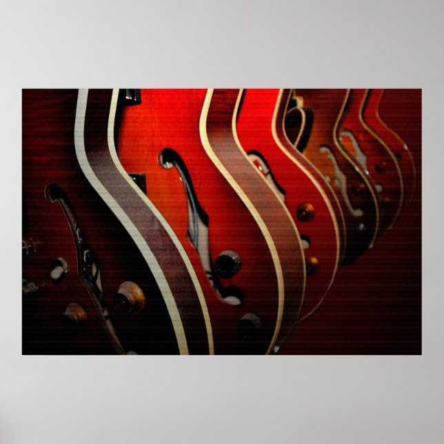 Guitarras: Escolha 36 x 24 Poster (Frente)