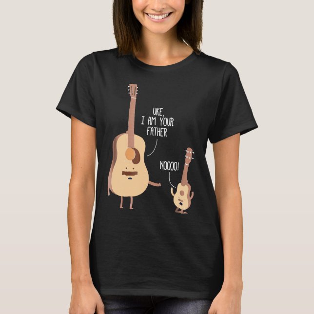 Guitarrista - Como Sou Seu Pai T Camisa Ukulele G (Frente)