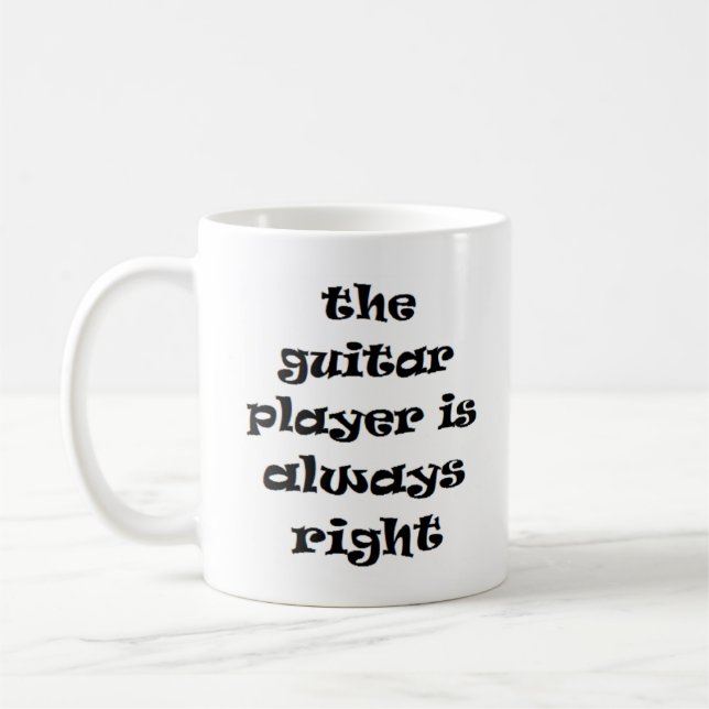 guitarrista sempre caneca de café certa (Esquerda)