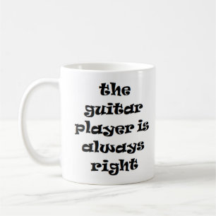 guitarrista sempre caneca de café certa