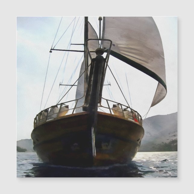 Gulet Sob A Pintura De Acrilato À Vela (Frente)