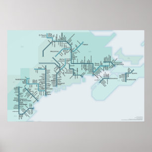 Gulf of Maine 20 x poster 30