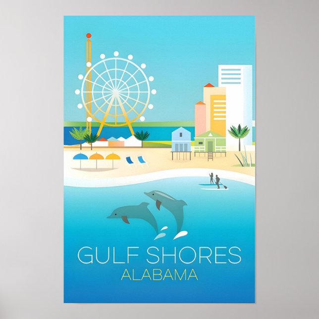 Gulf Shores, Alabama Impressão (Frente)