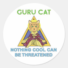 Guru Cat Nada de adesivos Legal