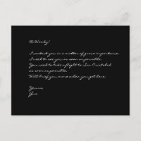 "Gus precisa de você..." Cartão Postal