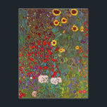 Gustav Klimt Garden com Convites de Girassóis<br><div class="desc">Jardim de Fazenda Gustav Klimt com convites de Sunflower. Pintura a óleo na canvas entre 1905 e 1906. Embora o Klimt seja mais reconhecido por seu período de ouro que produziu obras clássicas como The Kiss and Portrait de Adele Bloch Bauer, a artista também produziu algumas obras de paisagem tremendamente...</div>
