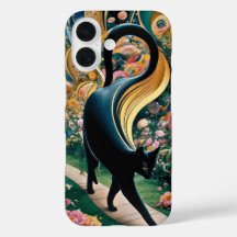 Gustav Klimt Gato Preto em um Jardim de Flores, Ar