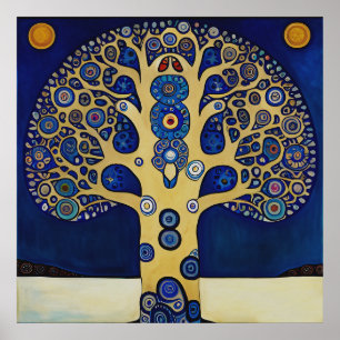 Gustav Klimt inspirou a Poster da árvore da vida