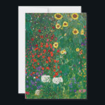 Gustav Klimt - Jardim de Fazenda com Girassóis<br><div class="desc">Gustav Klimt - Jardim de Fazenda com Girassóis</div>
